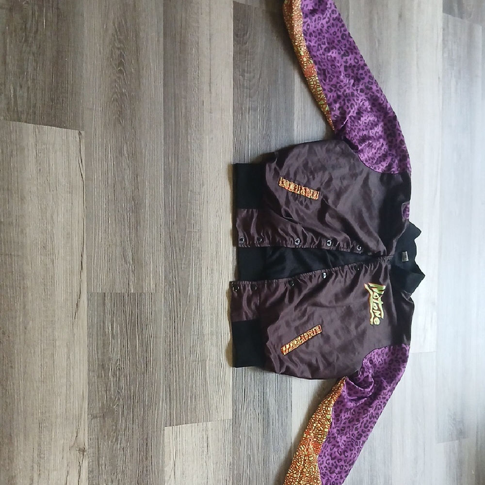 American Vintage Kids Purple and Brown Puffer Jacket